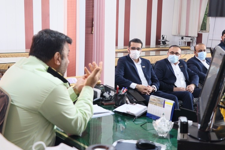 دیدار با فرمانده و کارکنان نیروی انتظامی شهرستان لامرد به مناسبت هفته نیروی انتظامی