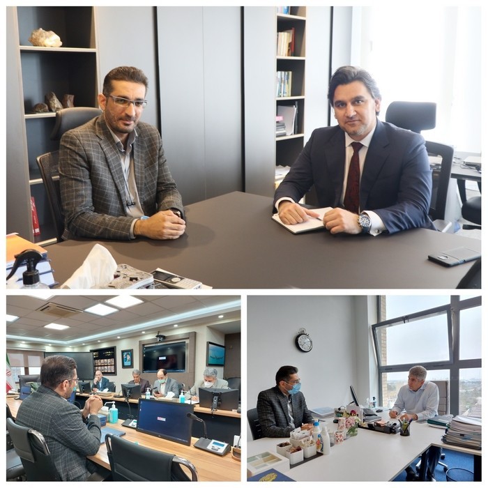 Dr. Bahaaddin's meeting and conversation with Fateh Sanat Kimia, Farzangan Fars Niko Holding and Imidro regarding investing in the project of extracting alumina powder from clay.